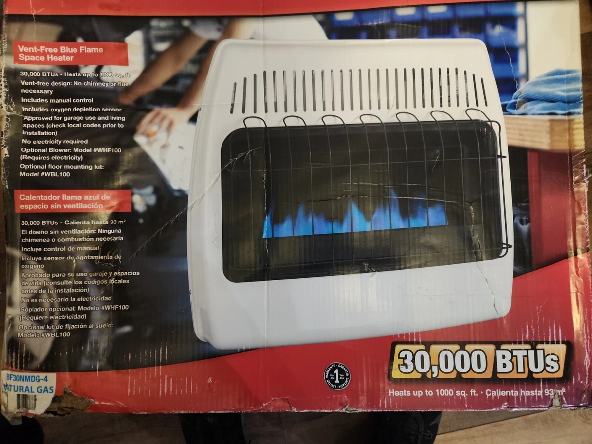 Dyna-Glo Wall Heater 30000-BTU Vent Free Natural Gas Blue Flame White  Indoor 872076037781 | eBay