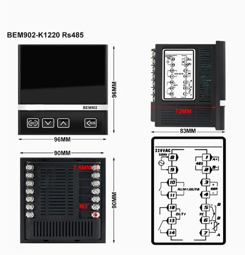 BEM-102/702/902/402 PID Regulation Intelligent Digital Temperature Controller - Photo 32/36
