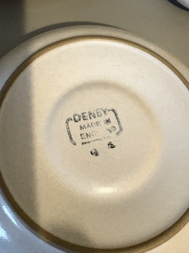 Vintage DENBY Pottery Minstrel Pattern 6 Person Tea Set Inc Milk Jug, Sugar Bowl - Picture 13 of 14