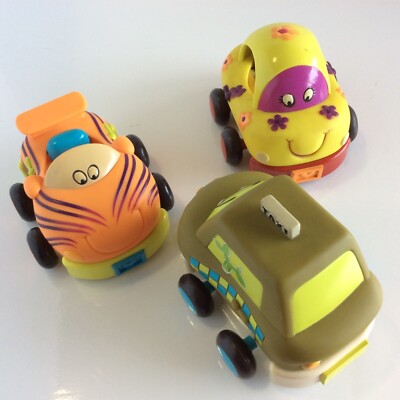 Soft Car Pull Back Toys For Toddlers Play Fun Learning