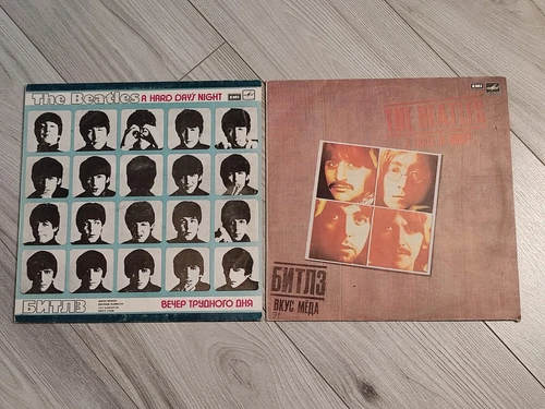 The Beatles Lot of 2 Vinyl Records A Hard Days Night and A Taste Of Honey  LP