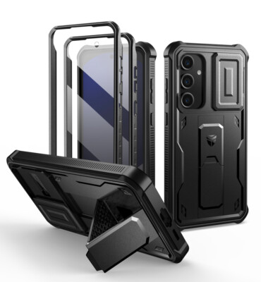 Dexnor Full Body Case for Samsung Galaxy S24 FE Heavy Duty with Camera Cover