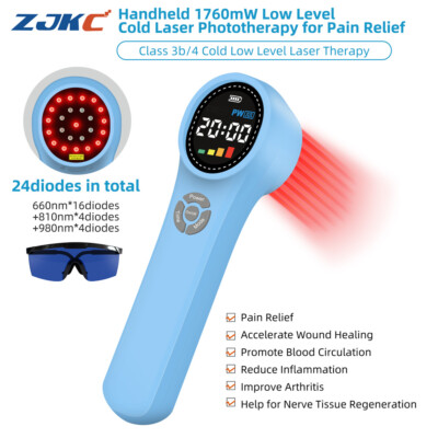 1760mW Cold Laser for Home Use Red Infrared Light Therapy Device for Pain Relief