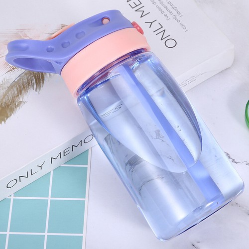 Children Kids BPA Free Water Bottle with Straws Drinking Cup Bottle Leak Proof - Picture 12 of 12