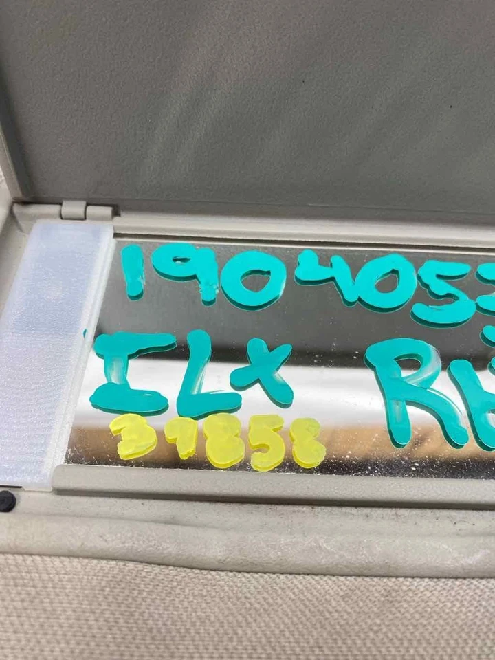 Acura TSX sun visor 2012 to 2014 right side illuminated assy OEM 83230TL2A11ZB - Image 3 of 4