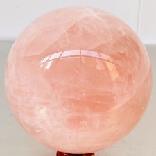 Natural Pink Rose Quartz Sphere Crystal Ball Reiki Healing 2680G