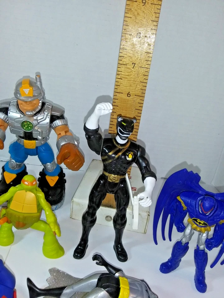 Lote de 10 figuras de acción DC Comics Batman, Superman, Jack Hammer, Ninja y otros Foto 2 de 4