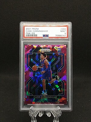 2021-22 Panini Prizm Cade Cunningham RC Pink Ice Prizm PSA 9 Mint 
