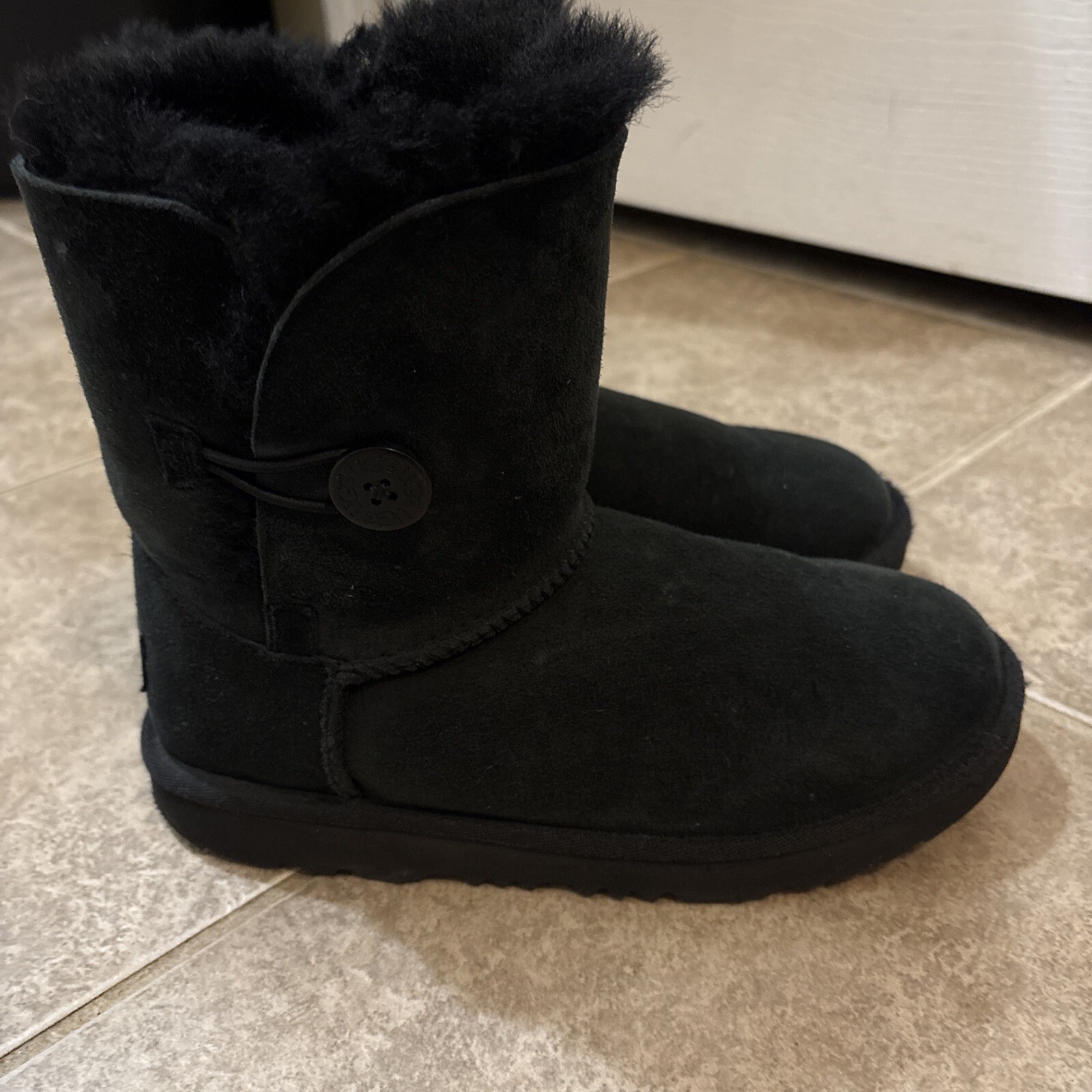 Ugg Australia Mini Bailey Button ll Black Womens … - image 1
