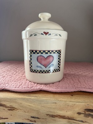 Cottage Core Susan Winget Harvest Fair Pear Canister By Certified International