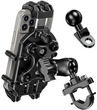 Motorcycle Phone Mount Holder with Vibration Dampener  High-Speed Secure