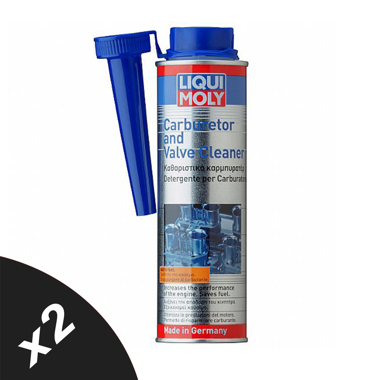 Liqui Moly MTX Carburetor Carb & Valve Cleaner Petrol Additive Treatment 2x300ml