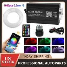 1000pc Car Home Headliner Star Light kit Roof Twinkle Ceiling Lights Fiber Optic