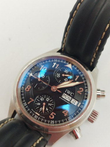IWC Chronograph Pilot Watch Fliegeruhr Ref 3706 3093098 Boxed Paperwork Working - Picture 4 of 20