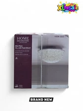 Home Decorators Collection Ellis Place 12 in. Chrome LED Round Flush Mount