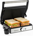 Samoris Panini Press Grill Indoor Sandwich Maker with Stainless Steel