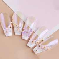 6 Boxen ManiküRe Dekorationen Harz Nail Art Charms Nail Art Diy Perlen