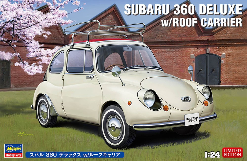 Subaru 360 Deluxe Hasegawa maquette de voiture ancienne miniature à peindre échelle 1/24