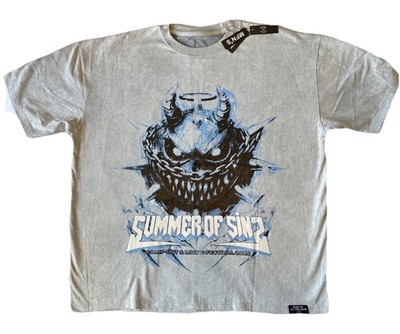 Holy Sinner Summer Of Sinz 2025 Festival T Shirt Mens XL NWT Gray Graphic Tee