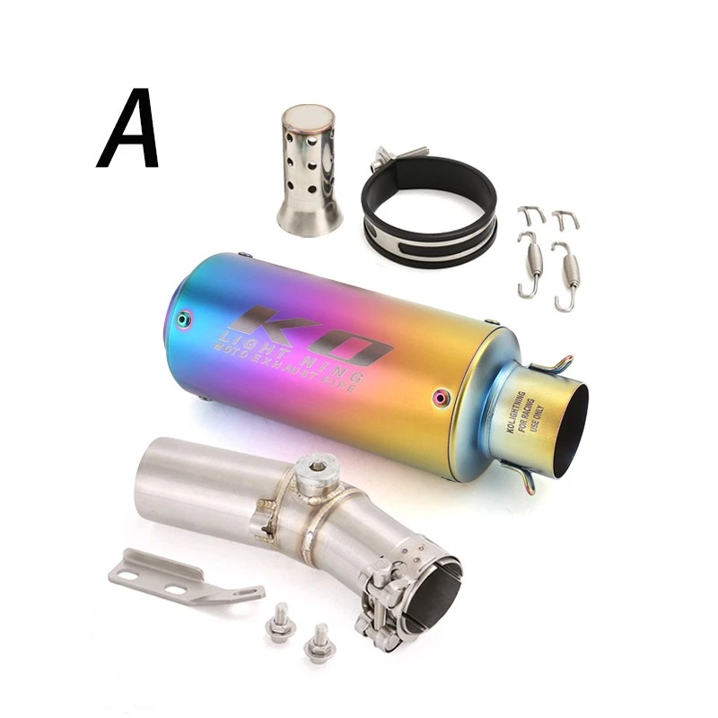 Silenciador deslizable tubo de escape medio ER6N \F para Kawasaki Ninja 650R EX650 2006-2011 Foto 4 de 4