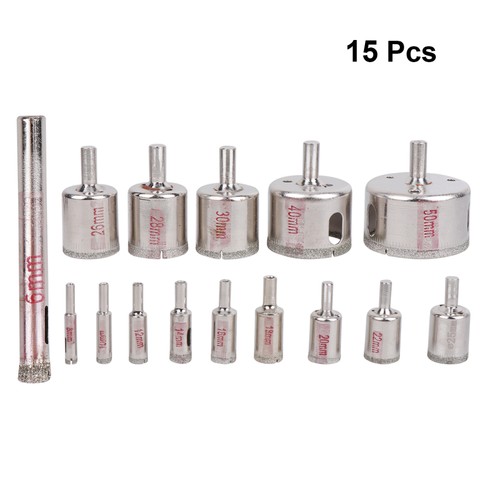 15 Pcs Drill Bit for Ceramic Tile Porcelain Coated Marble - Picture 9 of 11