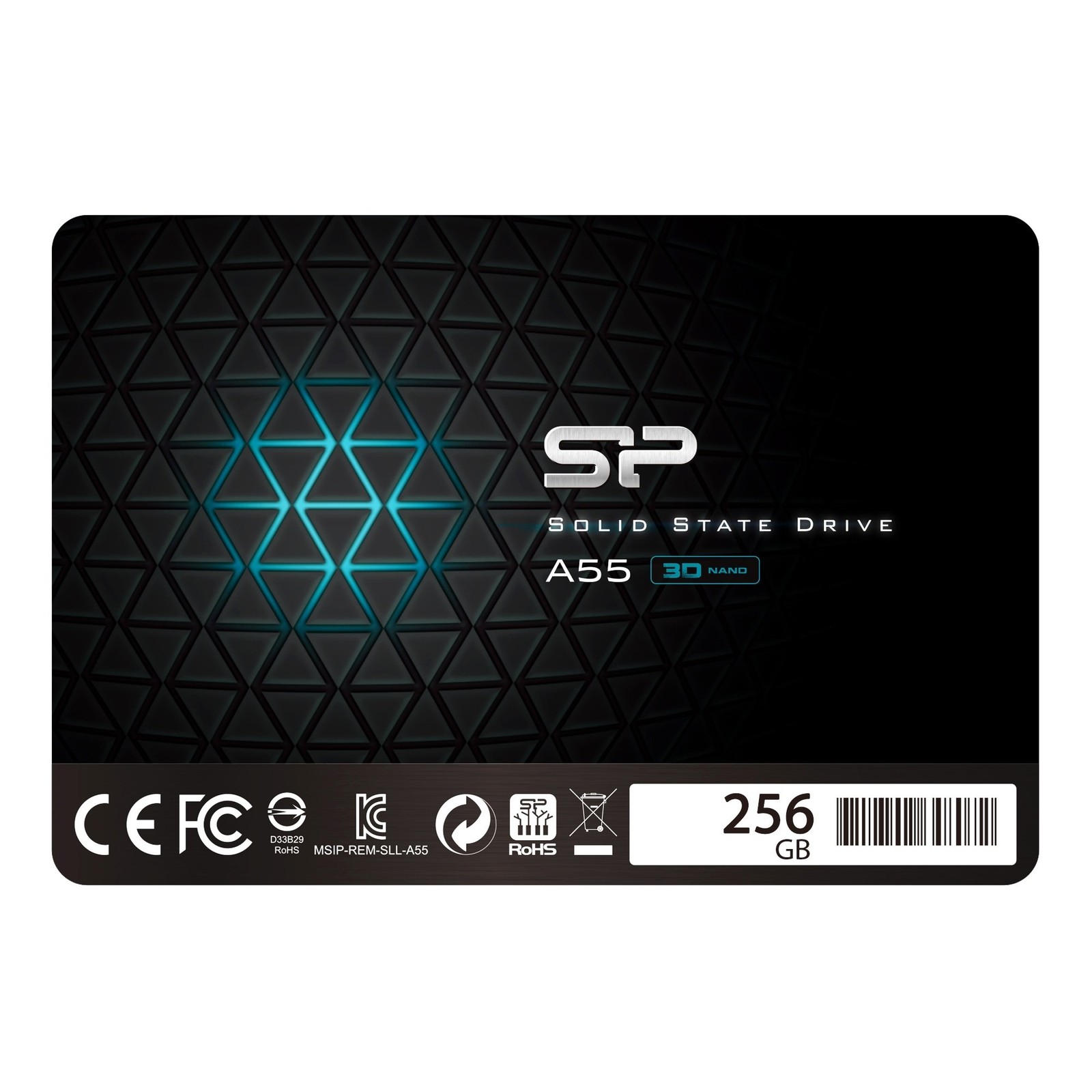 Silicon Power-256-гигабайтный SSD-накопитель 3D NAND A55 SLC Cache для повышения производительности SATA III 2.5 7m