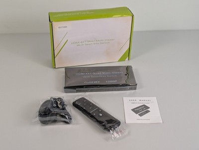 HDMI 4x1 Quad Multi-Viewer With Seamless Switch