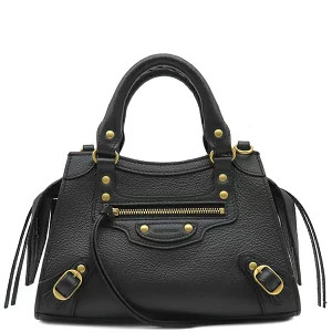 Balenciaga bag Neo City Leather Black Matte Handbag Shoulder