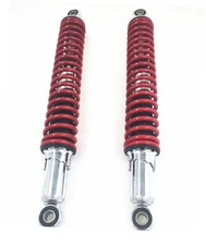 400mm 15.75 inch 7mm Spring Universal Motorcycle Shock Absorber Rear Red