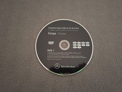 DVD Mercedes Navigation AUDIO 50 APS NTG2.5 SCANDINAVIA GB IRL POLSKA 2015/2016