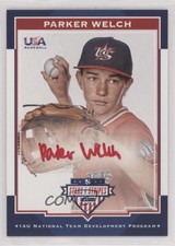 2017 Panini USA Baseball Stars & Stripes Red Ink 5/10 Parker Welch #26 Auto lz7
