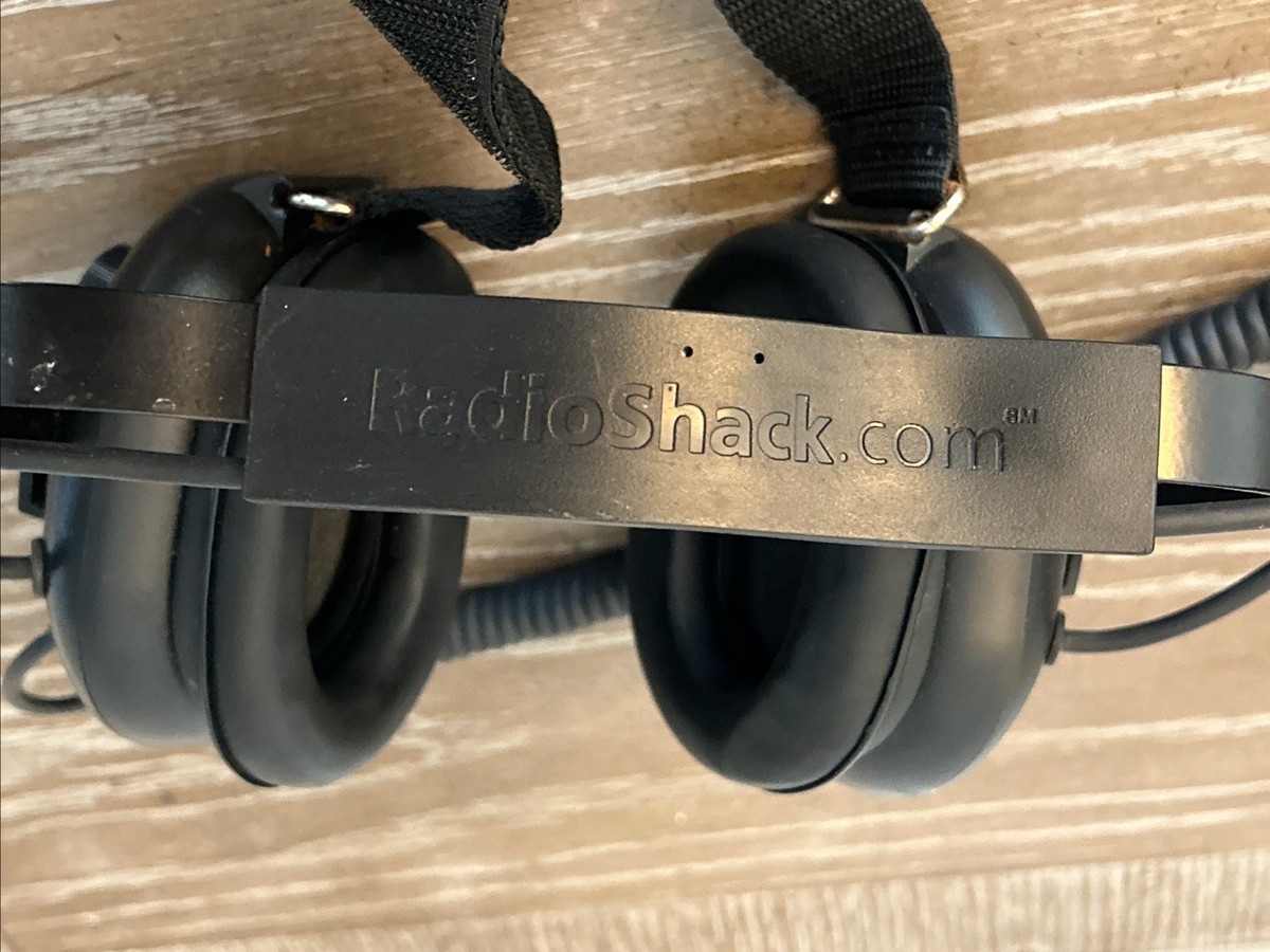 Radio Shack Noise Reducing Race Scanner Headphones Black Adjustable NASCAR