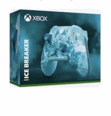 Microsoft Xbox Wireless Controller Ice Breaker Blue/White Share Button Grips