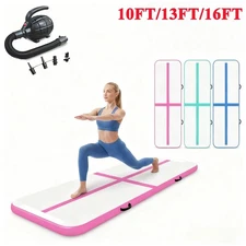 10/13/16FT Air Track Inflatable Training Tumbling Home Gymnastics Gym Yoga Mat