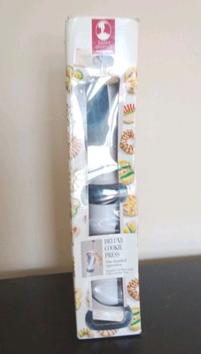 Roshco Bakers Advantage Deluxe Cookie Press Kitchen Tool Gadget One Handed