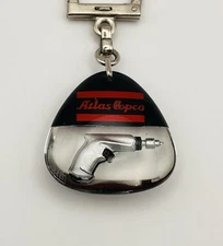 PORTE CLÉ BOURBON - Atlas Copco - OUTILS ! Vintage Keychain 1960s Mécanique Auto