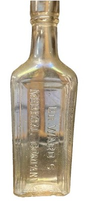 Dr Wards M Divine Glass Bottle Collectable Old