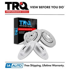 TRQ Front and Rear Brake Rotors Set For 2015-2020 Acura TLX