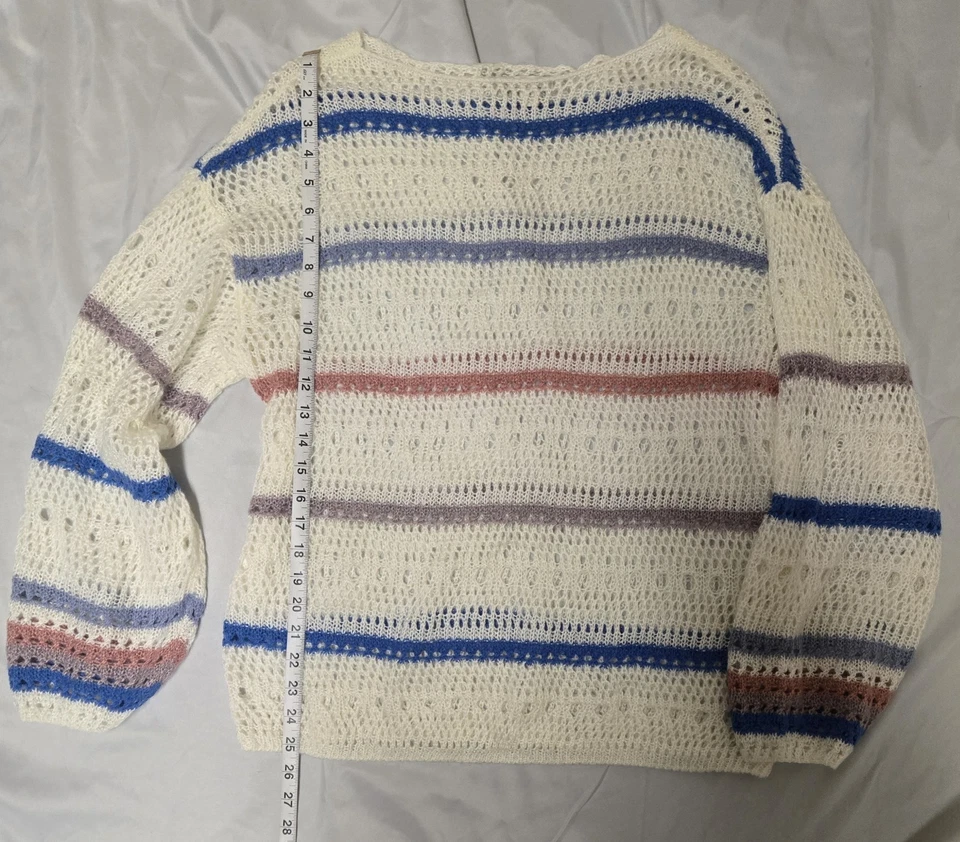 Swester a rayas multicolor punto abierto Cato suave mediano Foto 4 de 4