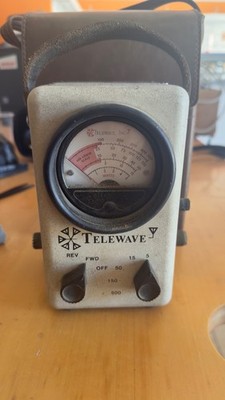 Vintage TELEWAVE 44AP RF Thruline Wattmeter Watt Reading Meter