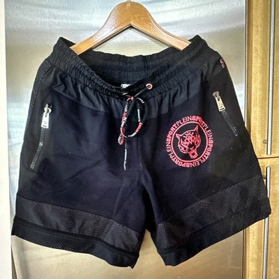 Philipp Plein Sport Short Pants Beastmode Gym Sweatshorts Black Large Men