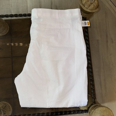 Linea Uomo Pants White Ruffle Mens Size 46/30 New With Tags