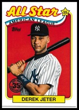 2024 Topps #89ASB-7 Derek Jeter 1989 Topps Baseball 35th Anniversary All-Stars