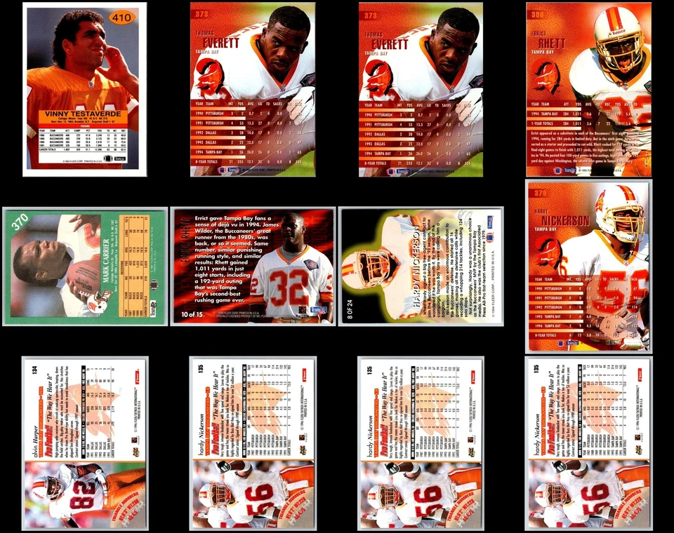 Fleer Tampa Bay Buccaneers (34) Card Lot - RARE TREASURE - Image 4 of 4