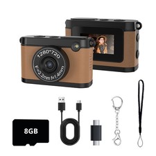Retro Mini Digital Camera Portable Kids Camera HD Pocket Photo Video Recorder