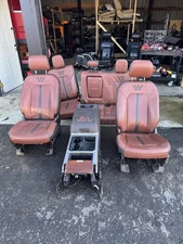2017-2022 Ford F350 F250 Super Duty Complete Seat Set, King Ranch W/Console.