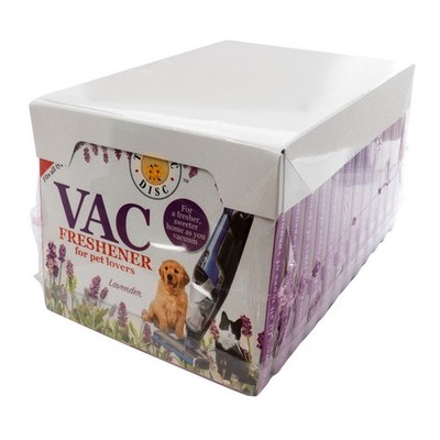 Original The Vac Disc Lavendel Erfrischer für Staubsauger 12 x 6er Pack