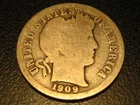 1909-O 90% Silver Barber Dime