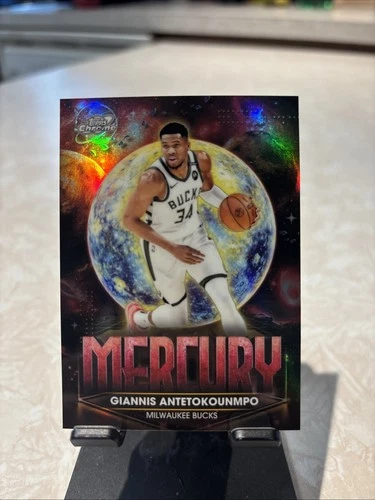 Giannis Antetokounmpo 2025 Topps Cosmic Chrome Mercury Planetary Pursuit SSP