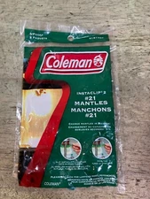 NOS Coleman #21 InstaClip2 Mantles Gas Lanterns - 2 pack